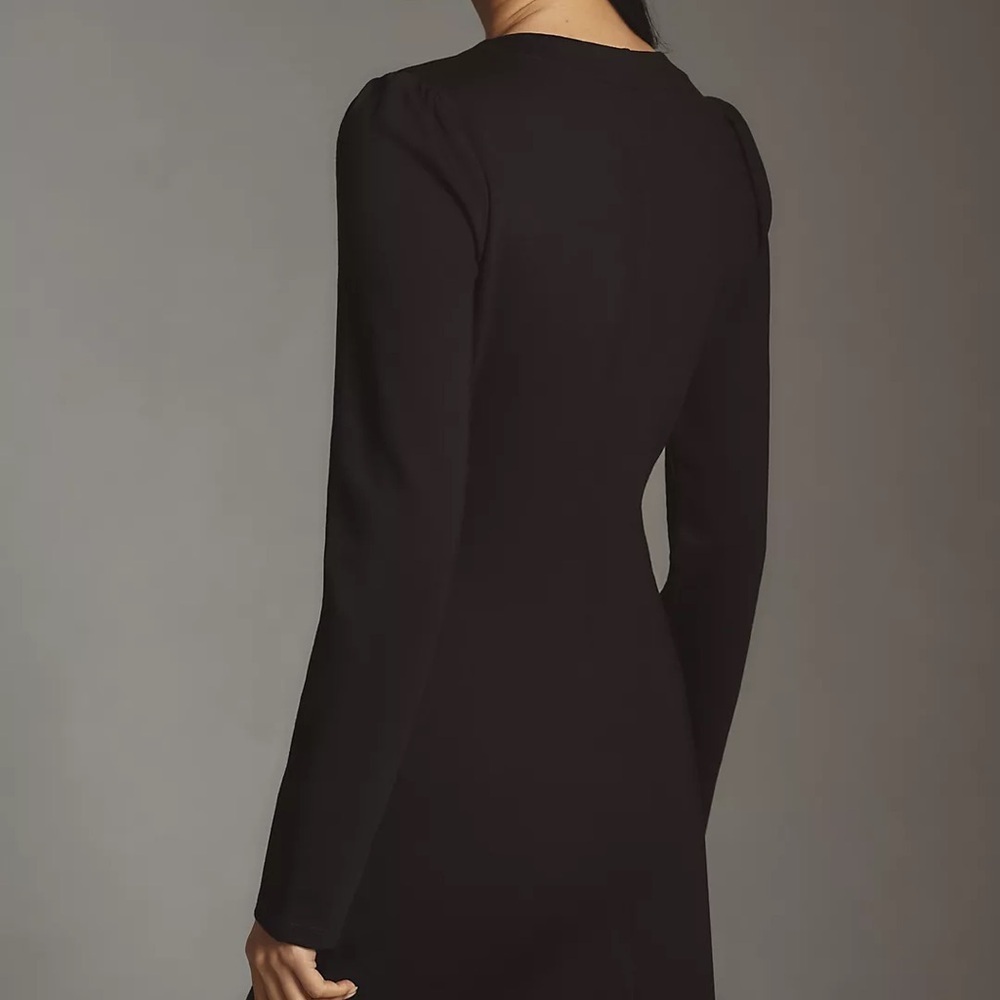 REFORMATION Micah Knit Black Mini Dress Size XL NWT - Picture 3 of 8